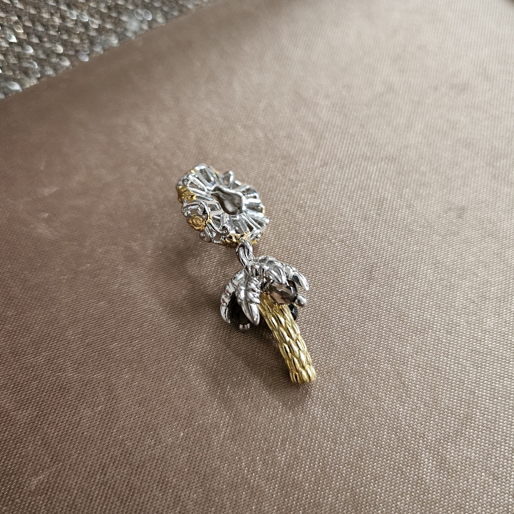 Michael Valitutti Two-Tone Palm Tree Charm